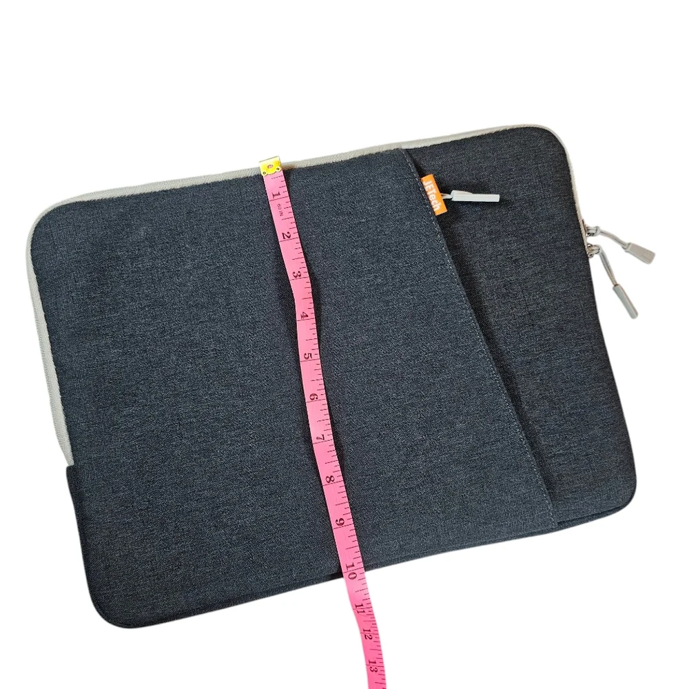 JETech Gray Fabric Laptop Sleeve Case - Lightweight & Durable - EUC